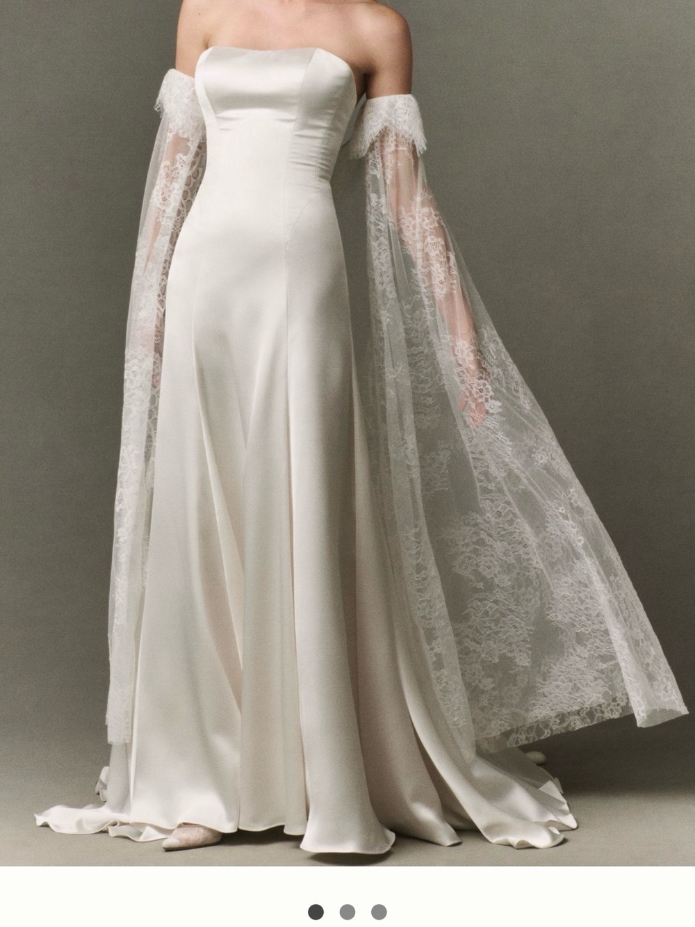 Lace bridal cape M/L